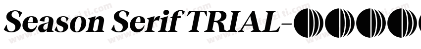 Season Serif TRIAL字体转换